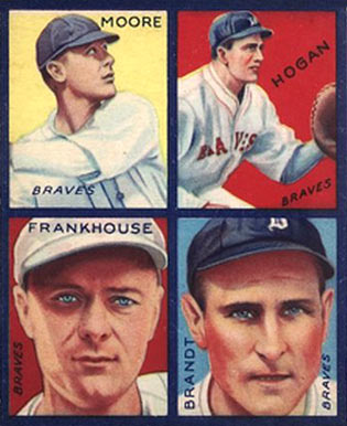 1935 Goudey 4-in-1 Brandt/Frankhouse/Hogan/Moore # Baseball Card