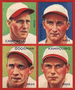 1935 Goudey 4-in-1 Campbell/Goodman/Kampouris/Meyers # Baseball Card