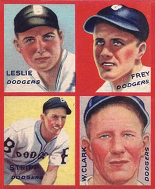 1935 Goudey 4-in-1 Clark/Frey/Leslie/Stripp # Baseball Card