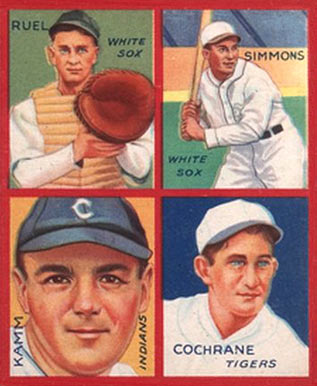 1935 Goudey 4-in-1 Cochrane/Kamm/Ruel/Simmons # Baseball Card