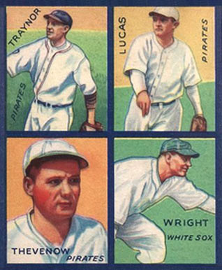 1935 Goudey 4-in-1 Lucas/Thevenow/Traynor/Wright # Baseball Card