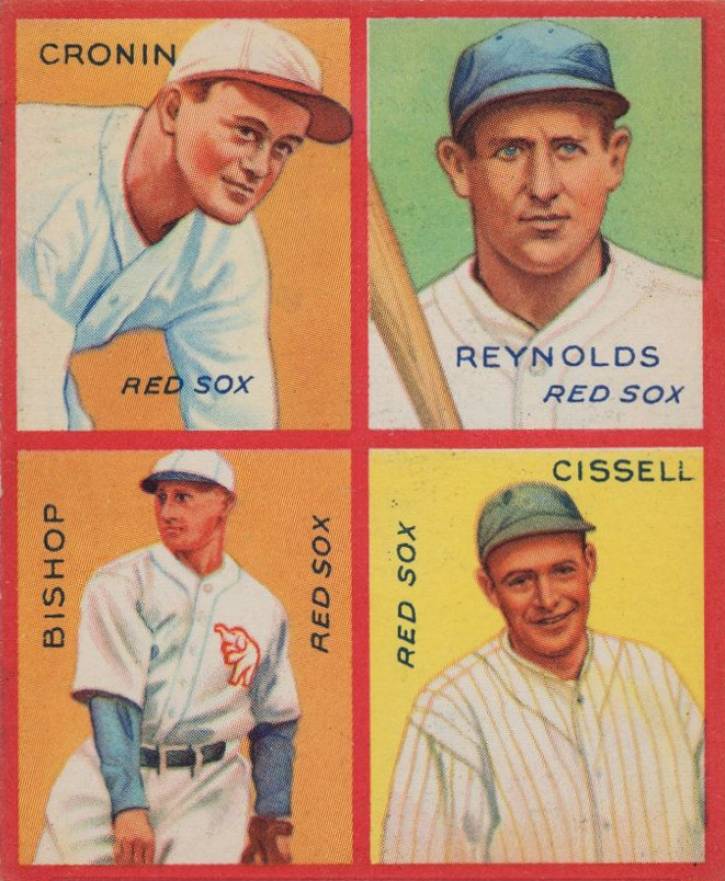 1935 Goudey 4-in-1 Bishop/Cissell/Cronin/Reynolds #10 Baseball Card