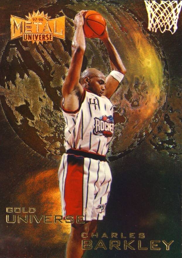 1997 Metal Universe Gold Universe Charles Barkley #10 Basketball Card
