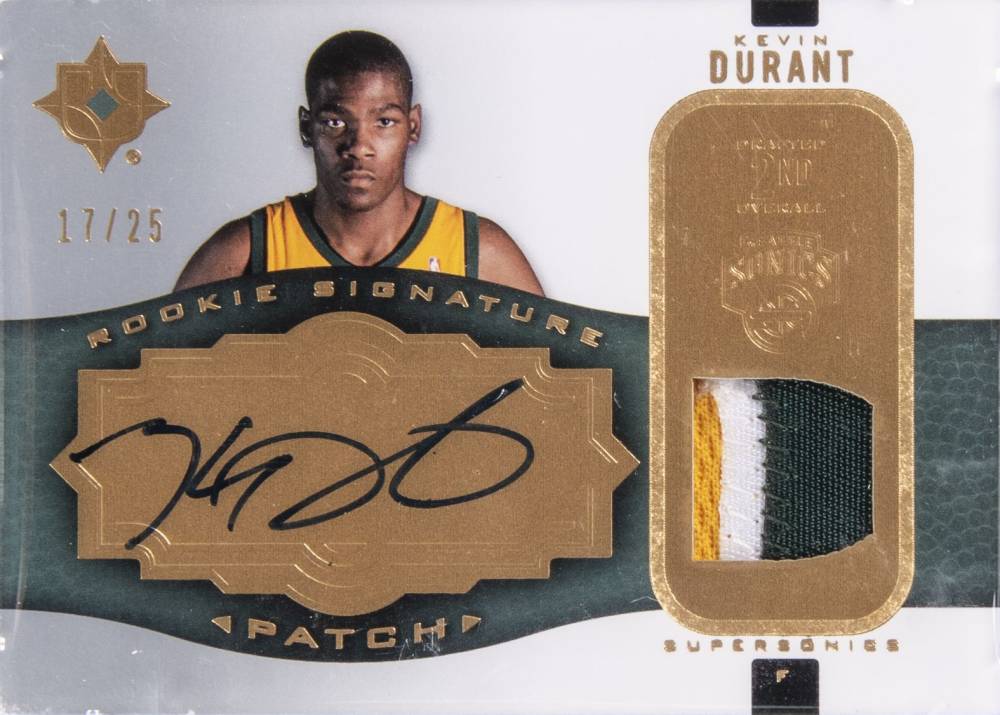 2007 Ultimate Collection Rookies Signature Patches Kevin Durant #RSKD Basketball Card