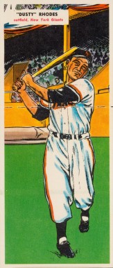 1955 Topps Doubleheaders Rhodes/Davis #27/28 Baseball Card