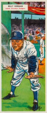 1955 Topps Doubleheaders Herman/Amoros #53/54 Baseball Card