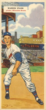 1955 Topps Doubleheaders Spahn/Brewer #127/128 Baseball Card