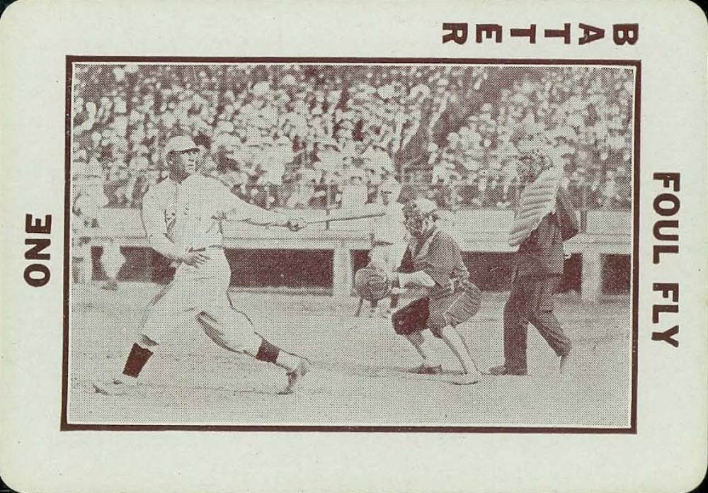 1913 National Game Batter swing-look back #47 Baseball Card