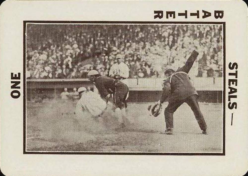 1913 National Game Slide at plate-Umpire at right #52 Baseball Card