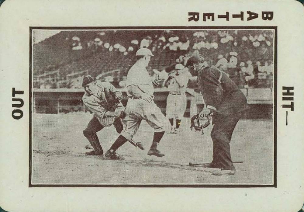 1913 National Game Play at plate-runner standing #53 Baseball Card