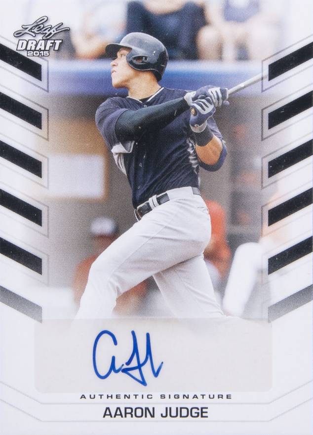 2015 Leaf Draft Autographs Aaron Judge #BAAJ1 Baseball Card