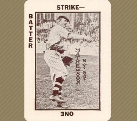 1913 Tom Barker Game Christy Mathewson # Baseball Card