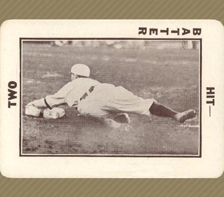 1913 Tom Barker Game Slide-Hugging base # Baseball Card
