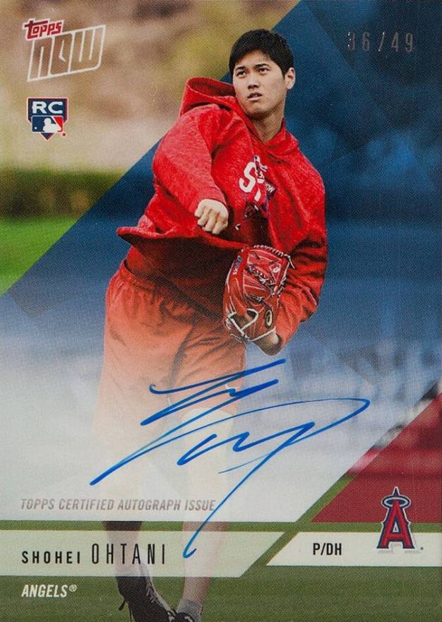 2018 Topps Now Road to Opening Day Shohei Ohtani #OD167B Baseball Card