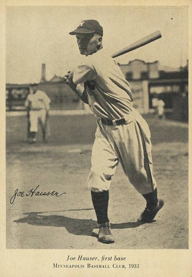 1933 Wheaties Minneapolis Millers Joe Hauser # Baseball Card