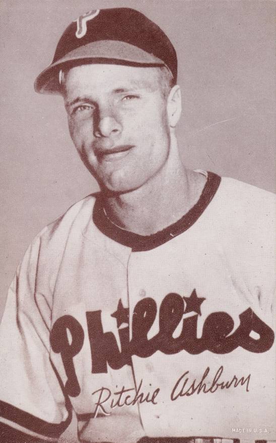 1947 Exhibits 1947-66 Ritchie Ashburn # Baseball Card