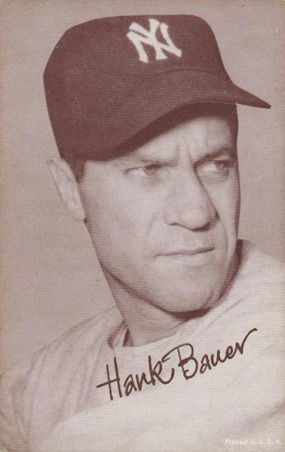 1947 Exhibits 1947-66 Hank Bauer # Baseball Card