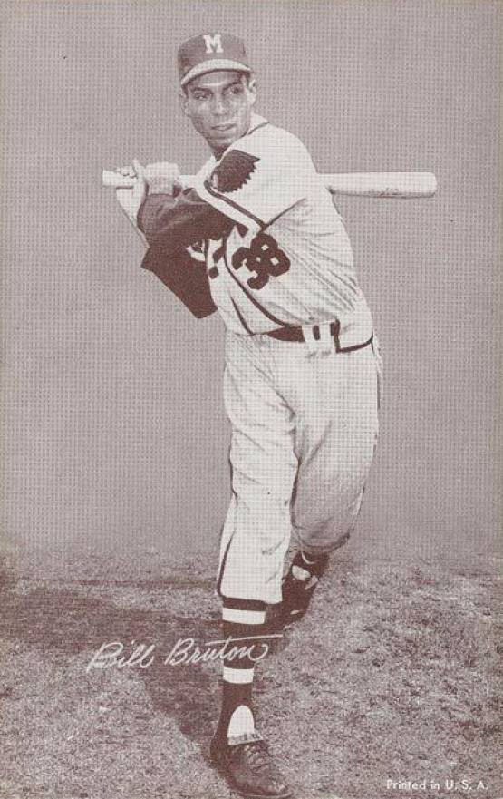 1947 Exhibits 1947-66 Bill Bruton # Baseball Card