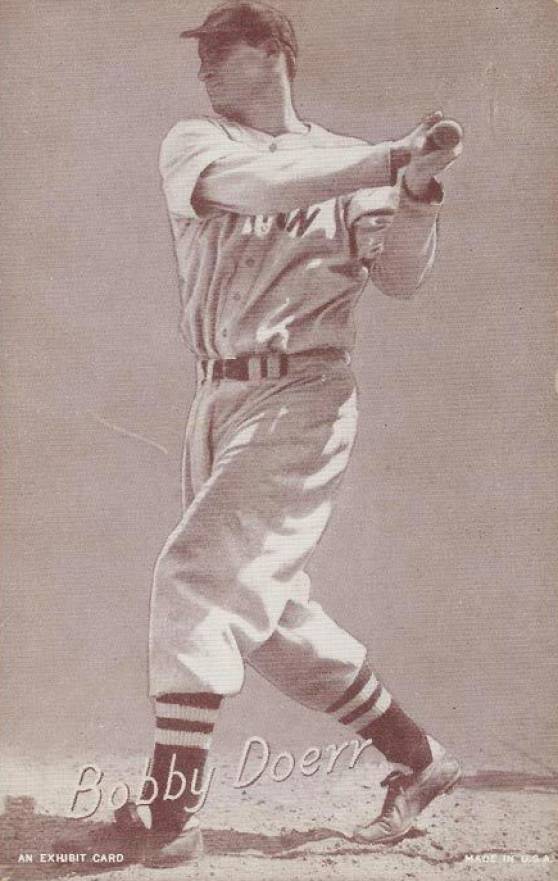 1947 Exhibits 1947-66 Bobby Doerr # Baseball Card