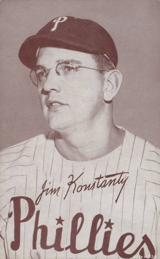 1947 Exhibits 1947-66 Jim Konstanty # Baseball Card