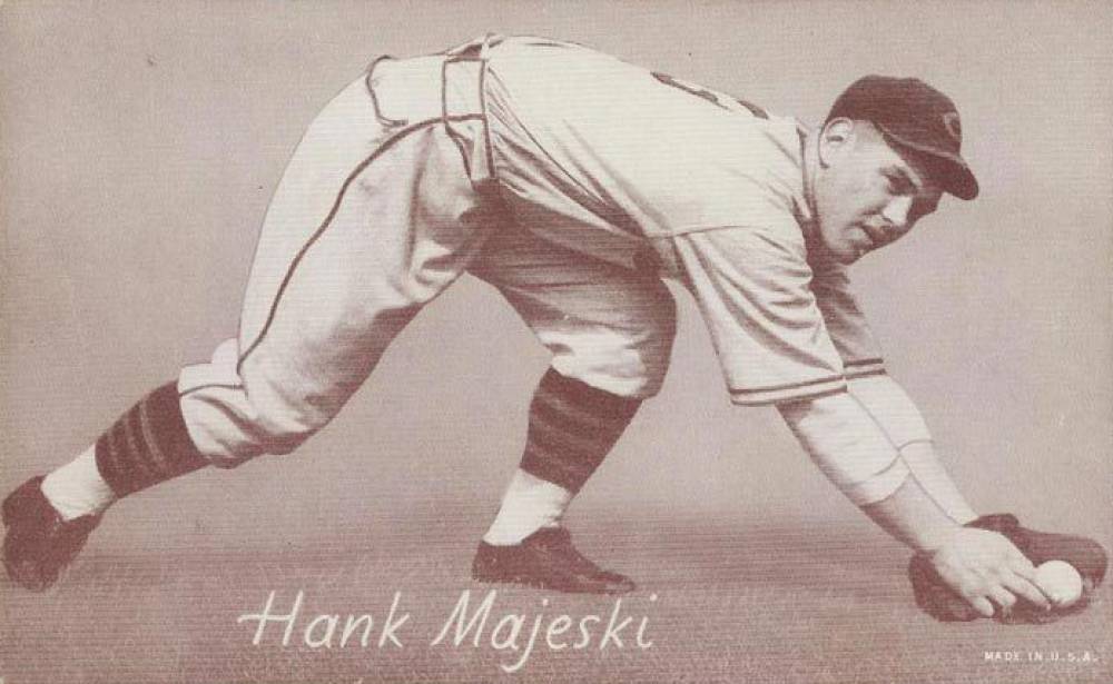 1947 Exhibits 1947-66 Hank Majeski # Baseball Card