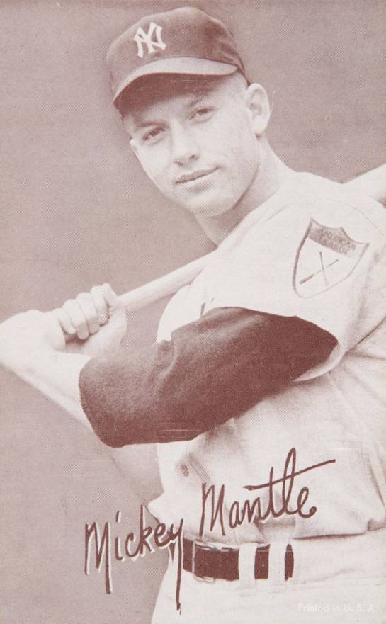 1947 Exhibits 1947-66 Mickey Mantle # Baseball Card