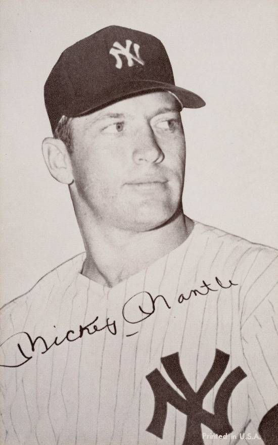 1947 Exhibits 1947-66 Mickey Mantle # Baseball Card