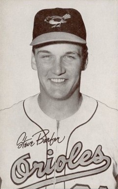 1947 Exhibits 1947-66 Steve Barber # Baseball Card