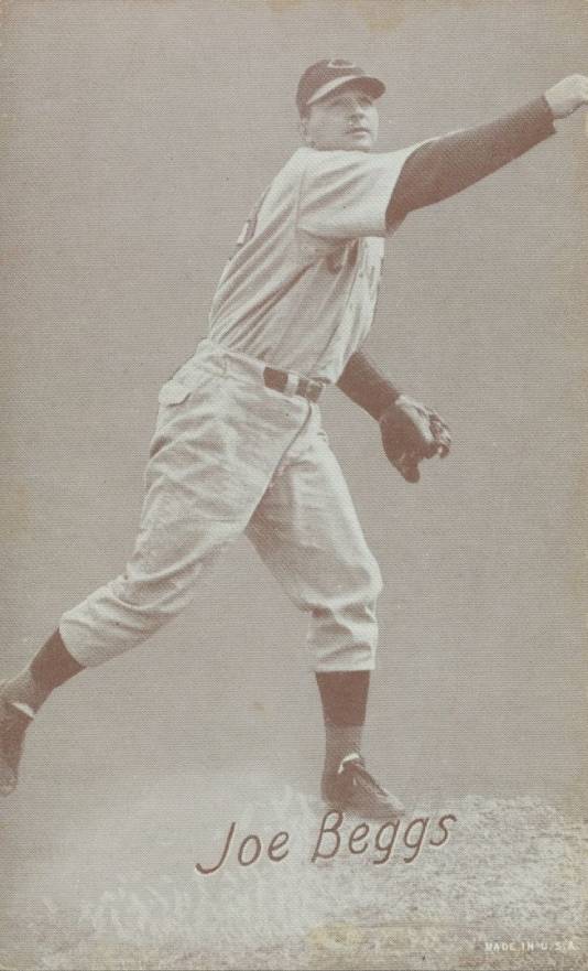 1947 Exhibits 1947-66 Joe Beggs # Baseball Card
