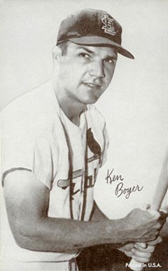 1947 Exhibits 1947-66 Ken Boyer # Baseball Card