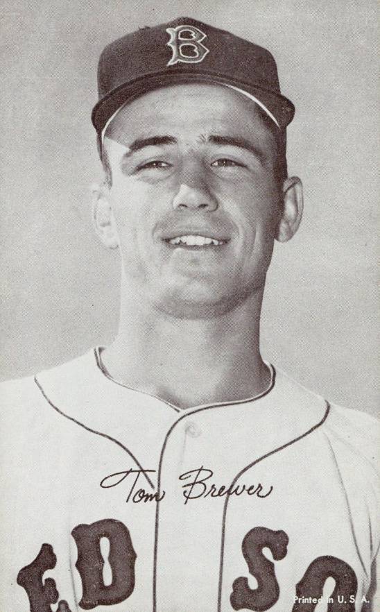 1947 Exhibits 1947-66 Tom Brewer # Baseball Card