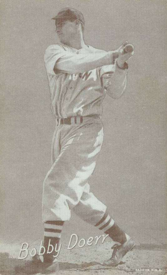 1947 Exhibits 1947-66 Bobby Doerr # Baseball Card