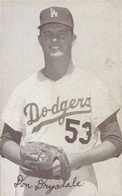 1947 Exhibits 1947-66 Don Drysdale # Baseball Card