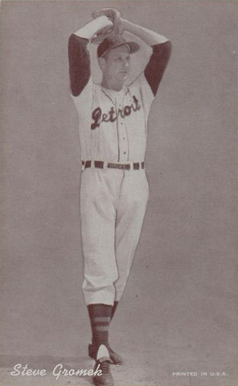 1947 Exhibits 1947-66 Steve Gromek # Baseball Card