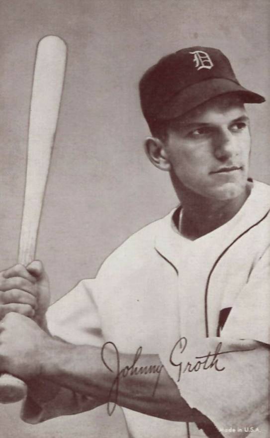 1947 Exhibits 1947-66 Johnny Groth #115 Baseball Card