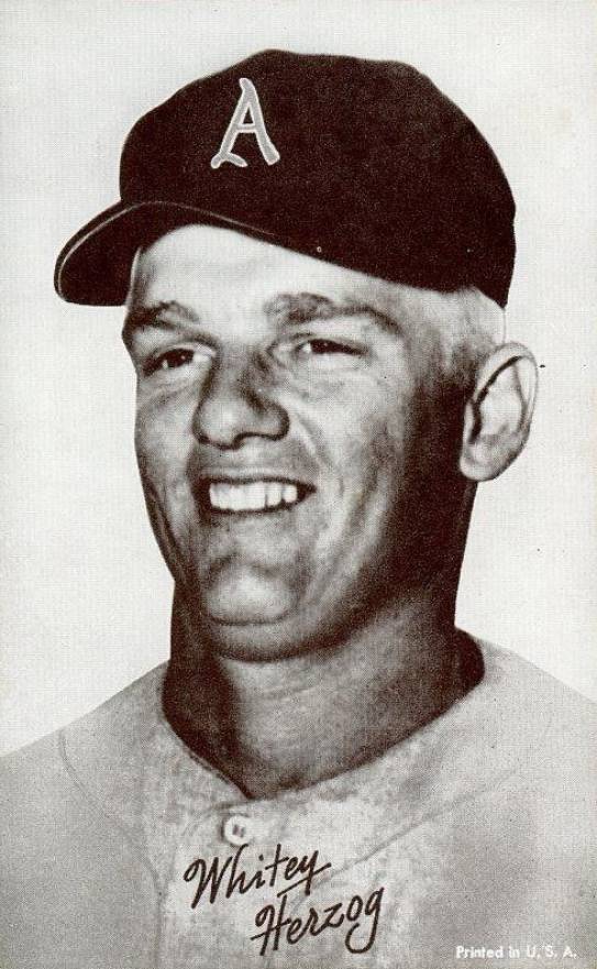 1947 Exhibits 1947-66 Whitey Herzog # Baseball Card