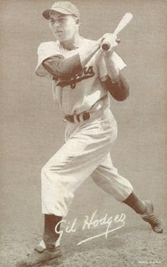 1947 Exhibits 1947-66 Gil Hodges # Baseball Card