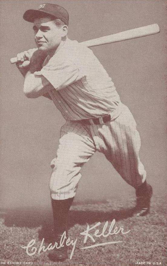 1947 Exhibits 1947-66 Charley Keller # Baseball Card