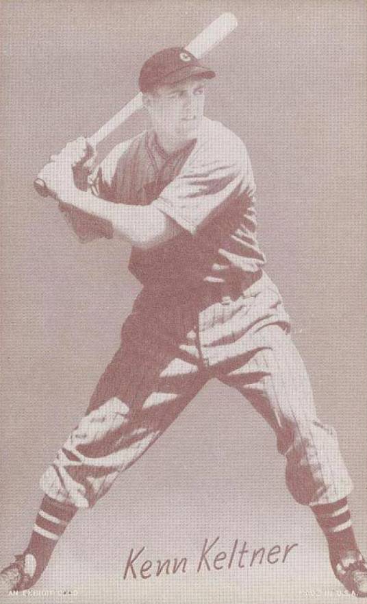 1947 Exhibits 1947-66 Kenn Keltner # Baseball Card