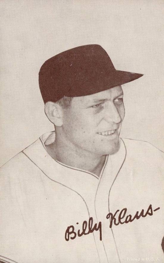 1947 Exhibits 1947-66 Billy Klaus # Baseball Card