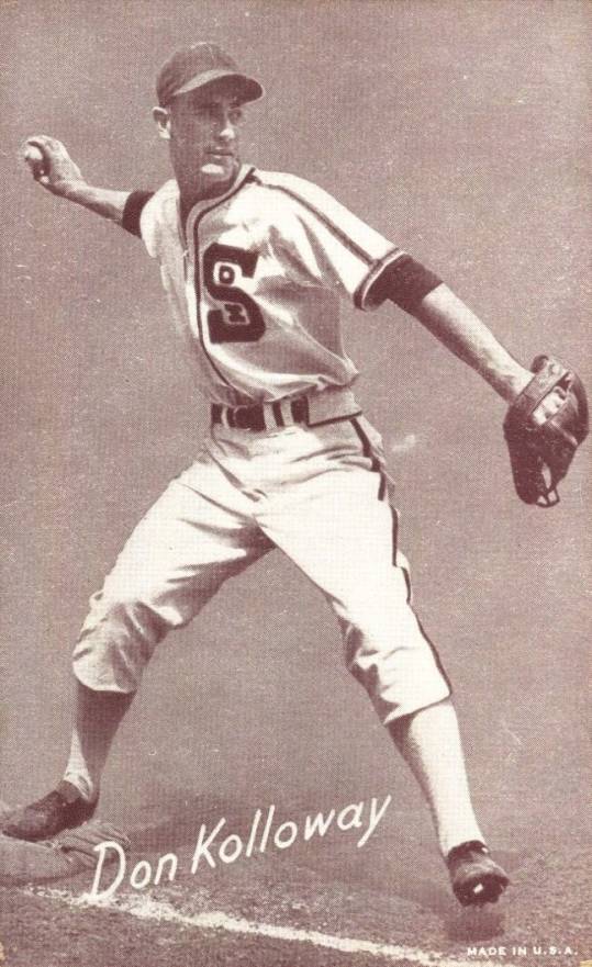 1947 Exhibits 1947-66 Don Kolloway # Baseball Card