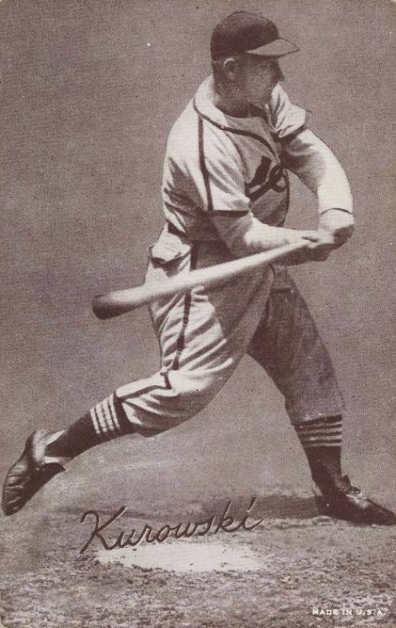 1947 Exhibits 1947-66 Whitey Kurowski # Baseball Card