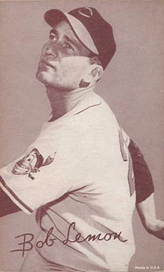 1947 Exhibits 1947-66 Bob Lemon # Baseball Card