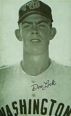 1947 Exhibits 1947-66 Don Lock # Baseball Card