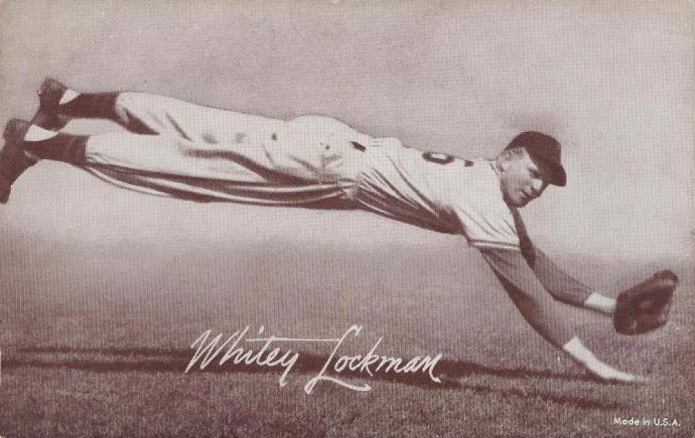 1947 Exhibits 1947-66 Whitey Lockman # Baseball Card