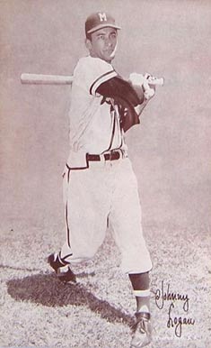 1947 Exhibits 1947-66 Johnny Logan # Baseball Card