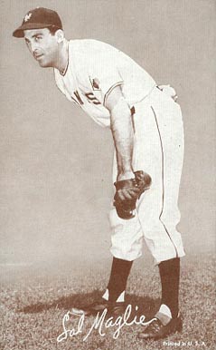 1947 Exhibits 1947-66 Sal Maglie # Baseball Card