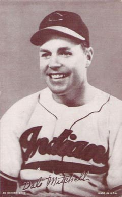 1947 Exhibits 1947-66 Dale Mitchell # Baseball Card