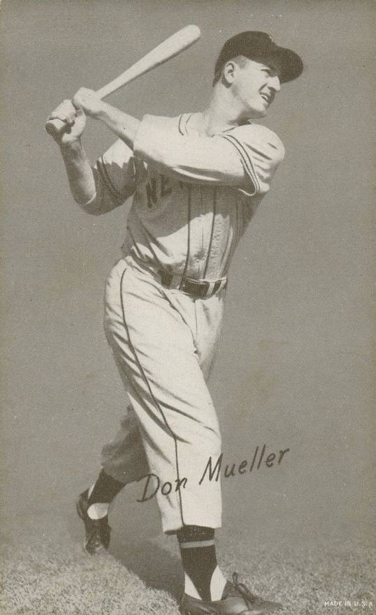 1947 Exhibits 1947-66 Don Mueller # Baseball Card
