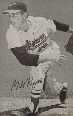 1947 Exhibits 1947-66 Milt Pappas # Baseball Card